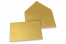Coloured greeting card envelopes - gold metallic, 114 x 162 mm | PIT Packaging.com | Bestbuyenvelopes