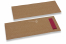 Cutlery bags brown without incision + bordeaux red paper napkin | PIT Packaging.com | Bestbuyenvelopes