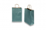 Paper carrier bags with twisted handles - petrol metallic, 220 x 100 x 310 mm, 90 gsm | PIT Packaging.com | Bestbuyenvelopes