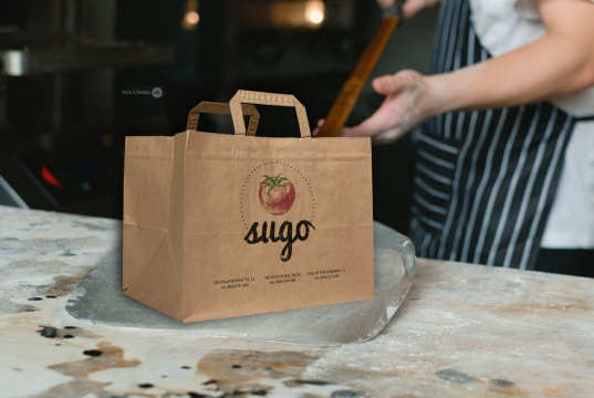 Paper carrier bags with folded handles | PIT Packaging.com | Bestbuyenvelopes
