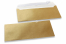 Gold coloured mother-of-pearl envelopes - 110 x 220 mm | PIT Packaging.com | Bestbuyenvelopes