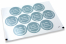 Communion envelope seals - la mia prima comunione blue with white wreath | PIT Packaging.com | Bestbuyenvelopes