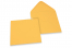 Coloured greeting card envelopes - yellow-gold, 155 x 155 mm | PIT Packaging.com | Bestbuyenvelopes
