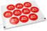 Birth envelope seals - babyshower red | PIT Packaging.com | Bestbuyenvelopes