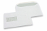 Basic window envelopes, 162 x 229 mm, 90 gr., window left 45 x 90 mm, window position 20 mm from the left side and 60 mm from the bottom, gummed closure | PIT Packaging.com | Bestbuyenvelopes