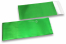 Green coloured matt metallic foil envelopes - 110 x 220 mm | PIT Packaging.com | Bestbuyenvelopes