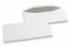 White paper envelopes, 110 x 220 mm (DL), 80 gram, gummed closure, weight each approx. 4 g.  | PIT Packaging.com | Bestbuyenvelopes