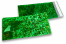 Coloured metallic foil envelopes green holographic  - 114 x 229 mm | PIT Packaging.com | Bestbuyenvelopes