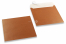 Copper coloured mother-of-pearl envelopes - 170 x 170 mm | PIT Packaging.com | Bestbuyenvelopes