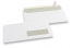 Window envelopes, white, 110 x 220 mm (EA5/6), window on right 30 x 100 mm, window position 15 mm from the right side and 20 mm from the bottom, 80 gram, strip closure | PIT Packaging.com | Bestbuyenvelopes