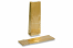 Coloured block bottom bags - gold 80 x 50 x 250 mm, 250 gram | PIT Packaging.com | Bestbuyenvelopes