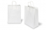 Paper carrier bags with twisted handles - white, 260 x 120 x 350 mm, 90 gsm | PIT Packaging.com | Bestbuyenvelopes