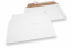 Corrugated cardboard envelopes white - 245 x 345 mm | PIT Packaging.com | Bestbuyenvelopes