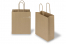 Paper carrier bags with twisted handles - brown striped, 180 x 80 x 220 mm, 90 gsm | PIT Packaging.com | Bestbuyenvelopes