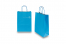 Paper carrier bags with twisted handles - blue, 220 x 100 x 310 mm, 90 gsm | PIT Packaging.com | Bestbuyenvelopes