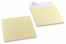 Champagne coloured mother-of-pearl envelopes - 170 x 170 mm | PIT Packaging.com | Bestbuyenvelopes