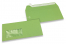 Apple green, coloured window envelopes, 110 x 220 mm (DL), window on the left, windowsize 45 x 90 mm, windowposition 20 mm from the left / 15 mm from the bottom, peal and seal closure, 120 gram coloured paper | PIT Packaging.com | Bestbuyenvelopes