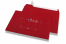 Coloured Christmas envelopes - Red, with Christmas decoration | PIT Packaging.com | Bestbuyenvelopes