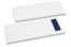 Cutlery bags white without incision + blue paper napkin | PIT Packaging.com | Bestbuyenvelopes