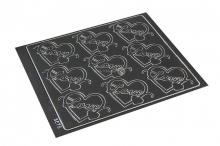 Love peel-off stickers - dark grey | PIT Packaging.com | Bestbuyenvelopes