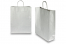 Paper carrier bags with twisted handles - silver, 320 x 120 x 410 mm, 100 gsm | PIT Packaging.com | Bestbuyenvelopes