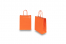 Paper carrier bags with twisted handles - orange, 180 x 80 x 220 mm, 90 gsm | PIT Packaging.com | Bestbuyenvelopes