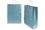 Paper carrier bags with twisted handles - blue metallic, 320 x 120 x 410 mm, 100 gsm | PIT Packaging.com | Bestbuyenvelopes