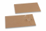 Envelopes with string and washer closure - 110 x 220 mm, brown | PIT Packaging.com | Bestbuyenvelopes