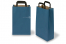 Paper carrier bags with folded handles - blue, 220 x 105 x 360 mm | PIT Packaging.com | Bestbuyenvelopes