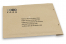 Brown grass-paper bubble envelopes - example with print on the frontside | PIT Packaging.com | Bestbuyenvelopes