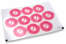 Birth envelope seals - feet pink | PIT Packaging.com | Bestbuyenvelopes