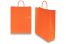 Paper carrier bags with twisted handles - orange, 320 x 120 x 410 mm, 100 gsm | PIT Packaging.com | Bestbuyenvelopes