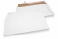 Corrugated cardboard envelopes white - 250 x 410 mm | PIT Packaging.com | Bestbuyenvelopes