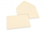 Coloured greeting card envelopes - ivory white, 125 x 175 mm | PIT Packaging.com | Bestbuyenvelopes