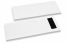 Cutlery bags white without incision + black paper napkin | PIT Packaging.com | Bestbuyenvelopes