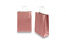 Paper carrier bags with twisted handles - pink metallic, 220 x 100 x 310 mm, 90 gsm | PIT Packaging.com | Bestbuyenvelopes