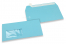 Sky blue, coloured window envelopes, 110 x 220 mm (DL), window on the left, windowsize 45 x 90 mm, windowposition 20 mm from the left / 15 mm from the bottom, peal and seal closure, 120 gram coloured paper | PIT Packaging.com | Bestbuyenvelopes