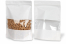 Stand up pouch with window - white, 250 x 340 x 120 mm, 3000 ml | PIT Packaging.com | Bestbuyenvelopes