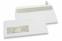 Laser printer envelopes, 110 x 220 mm (DL), window left 40 x 110 mm, window position 15 mm from the left side and 20 mm from the bottom | PIT Packaging.com | Bestbuyenvelopes