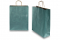 Paper carrier bags with twisted handles - petrol metallic, 320 x 120 x 410 mm, 100 gsm | PIT Packaging.com | Bestbuyenvelopes