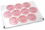 Baptism envelope seals - il mio battesimo pink with white wreath | PIT Packaging.com | Bestbuyenvelopes