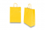 Paper carrier bags with twisted handles - yellow, 260 x 120 x 350 mm, 90 gsm | PIT Packaging.com | Bestbuyenvelopes