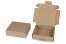 Folding shipping boxes - brown, 110 x 110 x 28 mm | PIT Packaging.com | Bestbuyenvelopes
