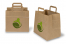 Paper carrier bags with folded handles - brown with printed example | PIT Packaging.com | Bestbuyenvelopes