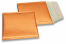 ECO metallic bubble envelopes - orange 165 x 165 mm | PIT Packaging.com | Bestbuyenvelopes