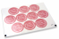 Communion envelope seals - la mia prima comunione pink with white wreath | PIT Packaging.com | Bestbuyenvelopes