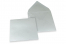 Coloured greeting card envelopes - silver metallic, 155 x 155 mm | PIT Packaging.com | Bestbuyenvelopes