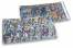 Coloured metallic foil envelopes silver holographic - 114 x 229 mm | PIT Packaging.com | Bestbuyenvelopes