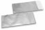 Silver coloured matt metallic foil envelopes - 110 x 220 mm | PIT Packaging.com | Bestbuyenvelopes