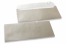 Silver coloured mother-of-pearl envelopes - 110 x 220 mm | PIT Packaging.com | Bestbuyenvelopes